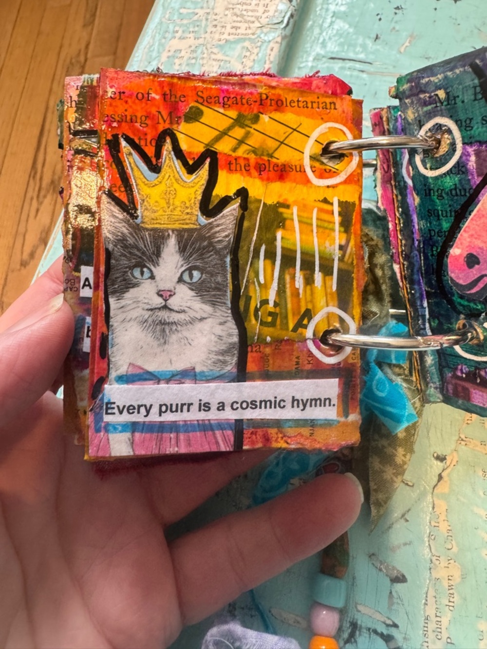 Songs of the Animal Soul Handmade Mixed Media Art Book Northern Michigan Artist - Picture 5 of 12